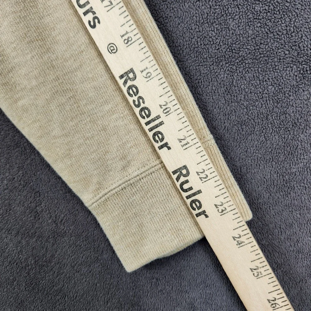 Polo Ralph Lauren Estate Rib 1/4 Zip Mens Medium Beige Cotton Pullover Sweater